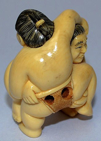нецке из слоновой кости Борцы Сумо, 1950-е гг.