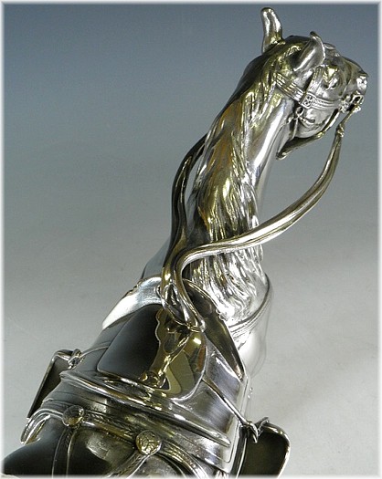 Священная Лошадь, скульптура из серебра, Япония, 1900-е гг.