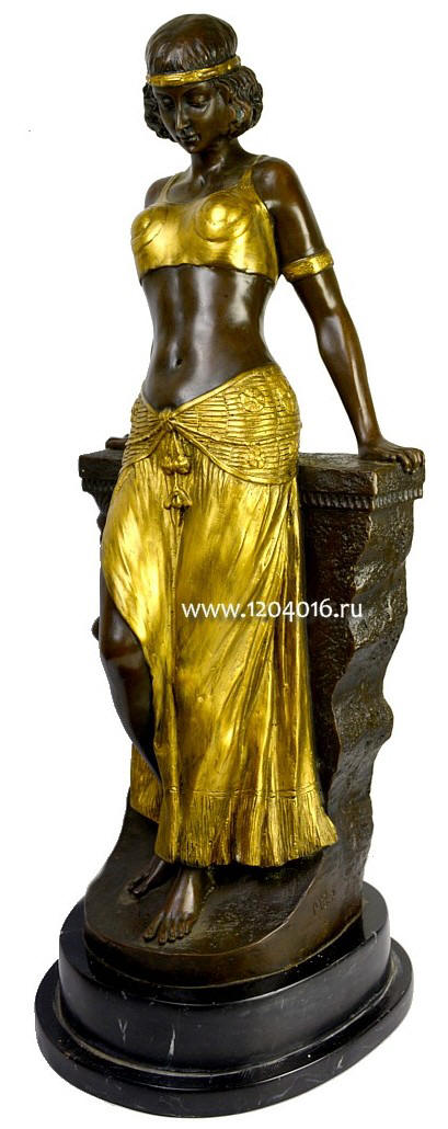 бронзовая скульптура ар-деко Танцовщица Антик
