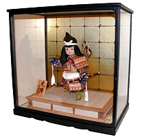 юный самурай в доспехах, японская интерьерная кукла