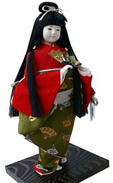  японская кукла Девочка-танцовщица а с веером, 1930-60-е гг.