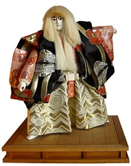 японский антиквариат, актер кабуки, интерьерная кукла, 1960-е гг., Япония