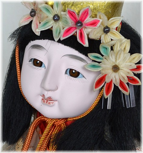 старинная яппнская кукла: деталь