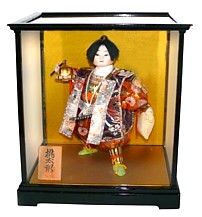 японский антиквариат, японская авторская кукла юный самурай в дзинбаори, 1960-е гг.