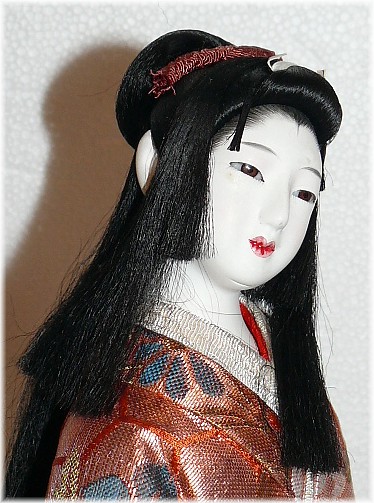 красавица из Киото, японская антикварная кукла