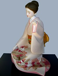 японская статуэтка из керамики, 1970-е гг.