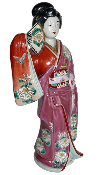 японская фарфоовая старинная статуэтка