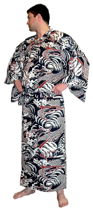 мужское кимоно из хлопка - стильная одежда для дома