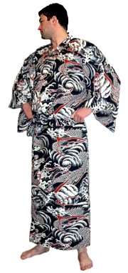 мужская одежда для дома из Японии - халат-кимоно