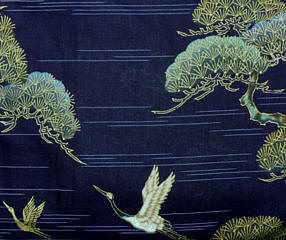 рисунок ткани японского кимоно Одавара