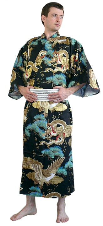 японское мужское кимоно и пояс-оби в интернет-магазине Japan Direct
