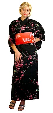 японское женское кимоно из хлопка - оригинальный подарок женщине