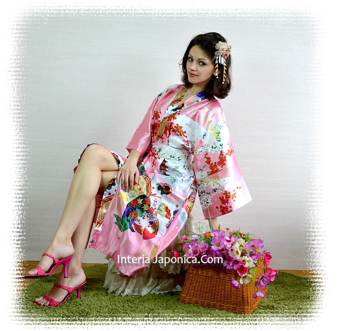 женская одежда из Японии: халатик-кимоно Асакуса