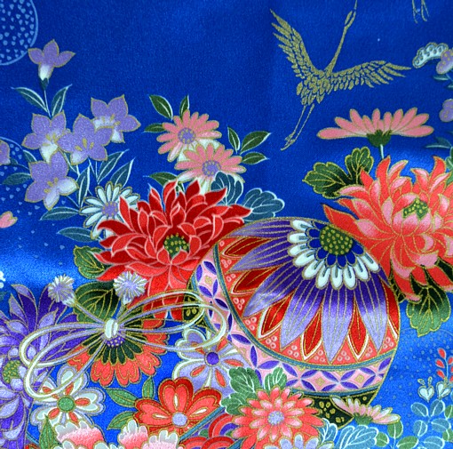 рисунок ткани японского халата кимоно