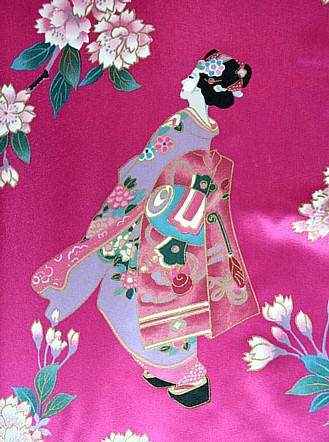 рисунок ткани японского кимоно НАГАСАКИ