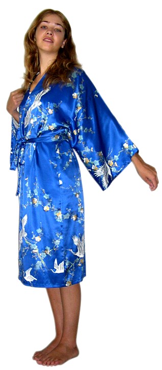 женский шелковый халат-кимоно ИМАРИ, сделано в Японии