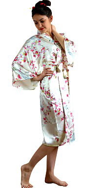 шелковый халатик-кимоно