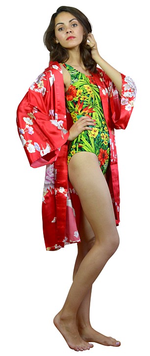 шелковый халатик кимоно, Япония