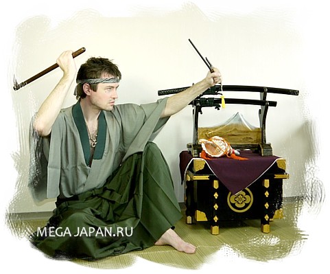 предметы самурайского снаряжения и оружие самурая эпохи Эдо
