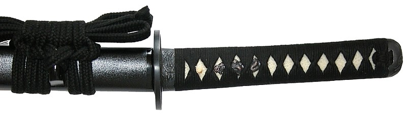 цука японского меча катана обернура кожей ската самэгава
