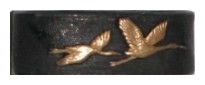 Пара летящих журавлей - японский символ вечной любви