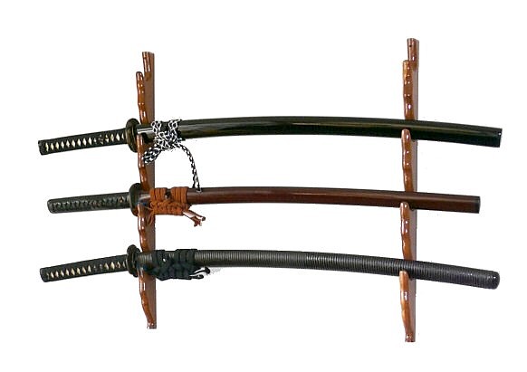 подставка дле мечей настенная. коллекционные японские мечи