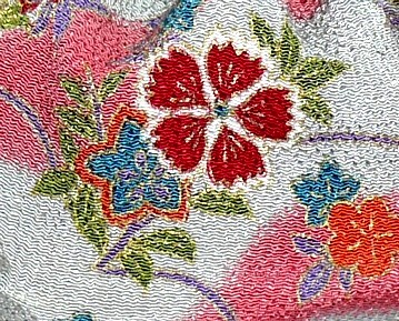  Винтаж. японская сумочка для кимоно, деталь ткани
