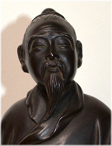 японская бронзовая статуэтка Дзяродзин, один из Семи Богов Счастья