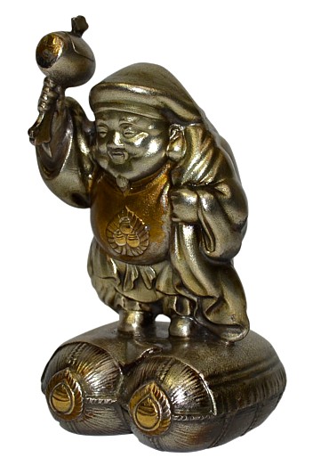 серебро - японская серебряная статуэтка в виде Дайкоку, одного из Семи Богов Счастья