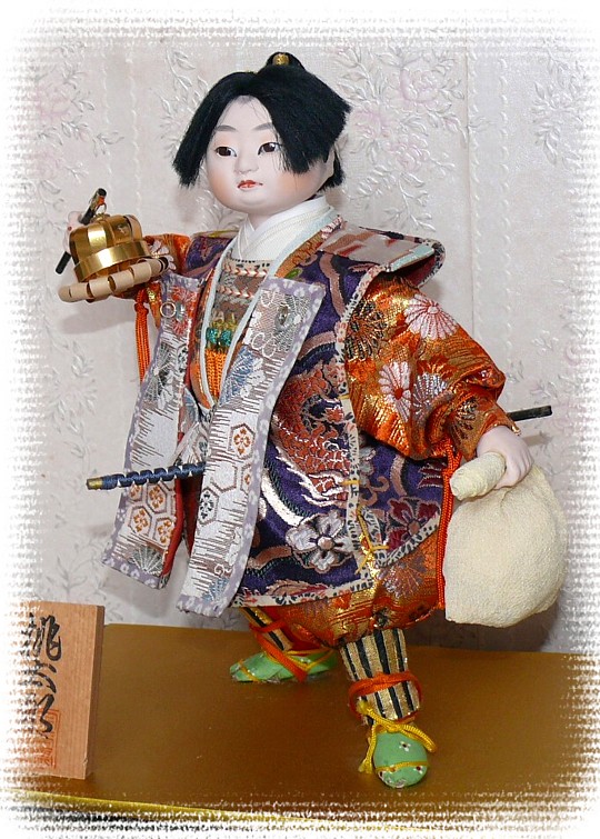 японский антиквариат японская традиционная кукла Самурай, 1950-е гг.