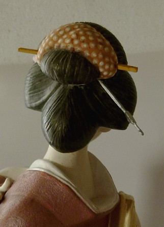 японская статуэтка мастерских Хаката, авторская работа, 1960-е гг
