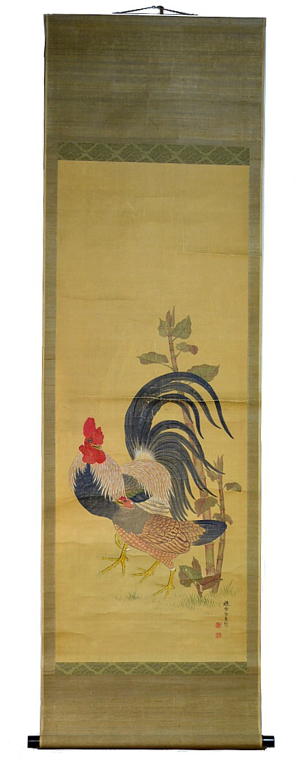 японский рисунок на свитке, эпоха Эдо