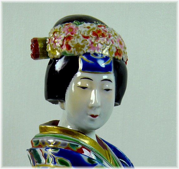 японская антикварная фарфоровая статуэтка