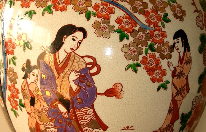 детаь роспис- на японской ваза Имари