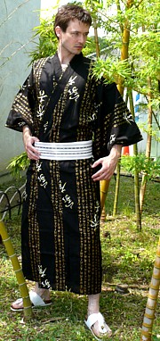 японское мужское кимоно СЭНГОКУ, хлопок 100%, сделано в Японии