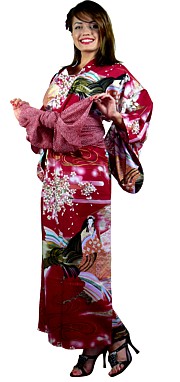 японское  кимоно из хлопка - комфортная и оригинальная одежда для дома