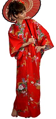 японкое кимоно из хлопка ОРИГАМИ