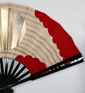 самурайский сигнальный веер: деталь росписи
