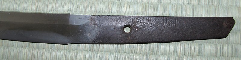японские мечи, подпись мастера на хвостовике меча