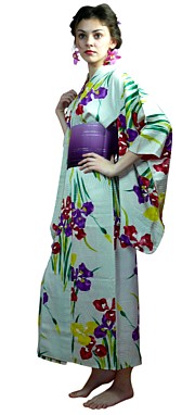 японское кимоно из шелка, 1960-е гг.
