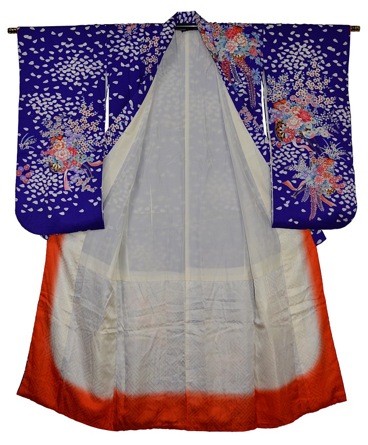 японский винтаж: шелковое женское кимоно